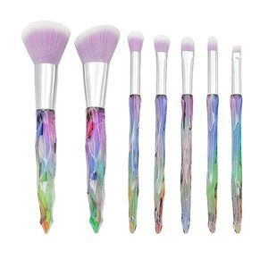 Cusimax 7pcs Makeup Brush Set Crystal Handle Cosme